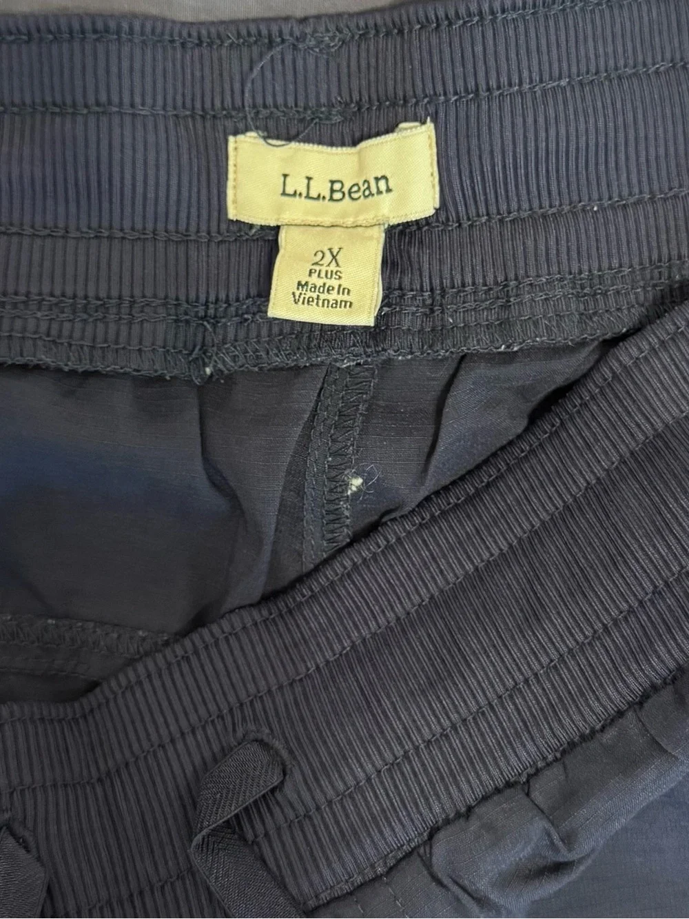 L.L.Bean Navy Blue Women’s Vista Camp Shorts 2X - Picture 2 of 3